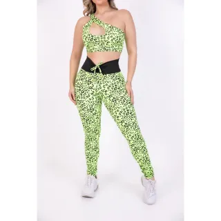 Top com bojo e conjunto de legging com cordinha perfeito para atividades físicas - Borboletas 🦋  top lateral