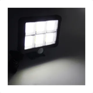 Sensor de Presença Luminária Solar Parede Refletor 120 Cob - Único