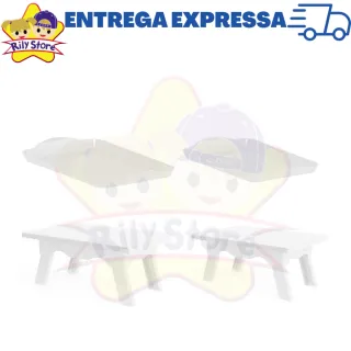 4 Peças Kit Festa: 2 Bandejas Pequenas + 2 Mesinhas Decorativas - Vermelho