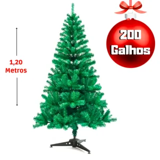 Decoração Natalina: Arvore Pinheiro Verde 1,20 a 2,10 Metros - Preços Baixos! - 350 Galhos / 1,80 Metros