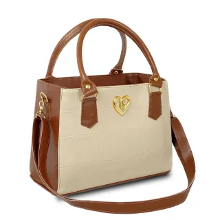 Bolsa Transversal Média Feminina Lorena - Envio Imediato - Marfim