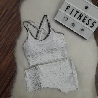 Top e Short Fitiness para Exercícios Físicos - Conjunto de Academia - Rosa