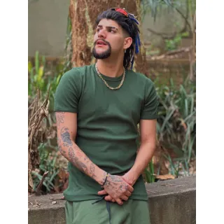 Camiseta RAPPER Masculina Canelada estilo Americana - Preto