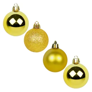 Kit Decoração Natalina Bolas de Natal Pequenas 5cm - 12 Unidades - Verde