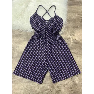 Alcinha Macaquinho Fitness - Costa Nua - ANIMAL PRINT LILÁS