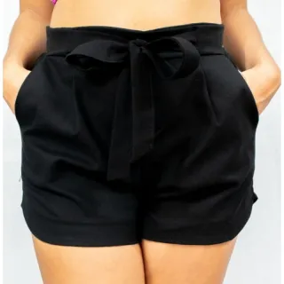 Shortinho de Linho Feminino Clochard - Shorts de Alfaiataria - Pink