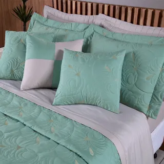 Melody Kit Cobre Leito Casal Queen 180 Fios - 3 Peças - Marfim