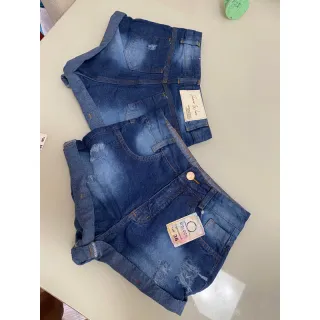 Short jeans desfiado mom - Raryel - Jeans rasgadinho