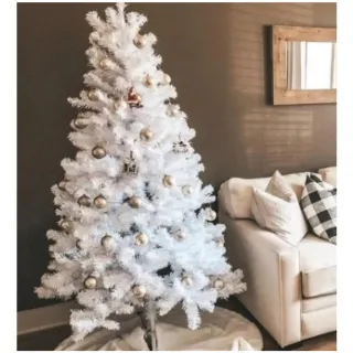 Oferta Top - Pinheiro de Natal Grande Branca Tradicional com 320 Galhos - Único