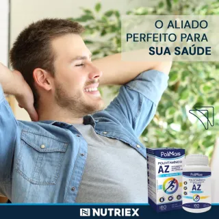 60 Caps Vit Polimais A-Z: Energia, Metabolismo e Imunidade - Único