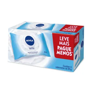 Kits Nivea Pack 6 Und Sabonete - Creme Care - Sensitive - Erva Doce - Leite - Erva doce