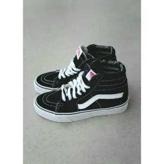 Botinha Unissex Vans Old Skool Cano Alto - A Pronta Entrega - Preto/Branco Vans bota