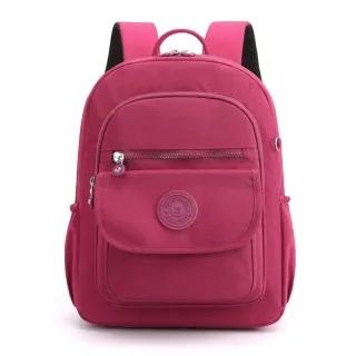 Média mochila feminina casual impermeável em nylon - Preta 102703