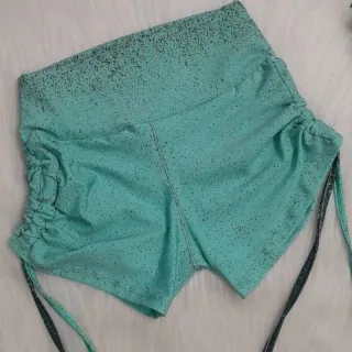 Roupa de Academia Shorts Cordinha Lateral - Preto