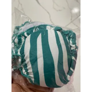 Fio Dental Biquíni Cortininha Feminino Empina Bumbum Amarração Bojo Removível - Zebra