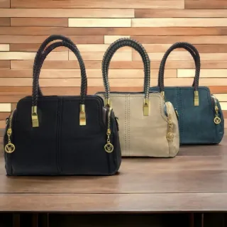 Bolsa Grande Transversal Feminina Boston - Ajustável e com Bolso Anti Roubo - CAFE