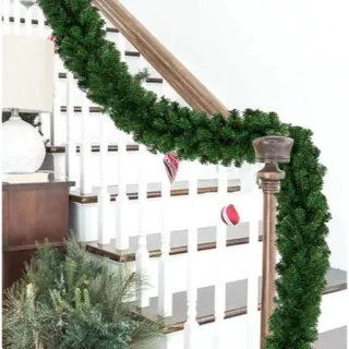 Enfeite de Natal Galhos Verde Crua Festão Aramado Rattan - R86451 - Festão - R86451