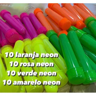 Lembrancinha de Festa Tubete Neon 13 cm - Kit - TUBETE ROSA NEON = 20