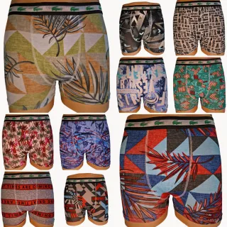 Envio Imediato! Kit com 10 Cuecas Boxer Adulto em microfibra - Cores e estampas variadas - TAMANHOS SORTIDOS
