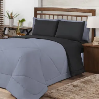 Edredom Dupla Face para Cama de Queen - Frio Inverno - Branco