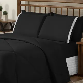 Edredom Dupla Face para Cama de Queen - Frio Inverno - Branco