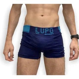 Cueca Boxer Lupo Kit 2 - Poliamida Sem Costura, Tecido Meia Cueca Box Fit - GG VESTE 44