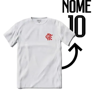 Personalize sua camiseta unissex dryfit Fla Futebol com nome e número - Preto