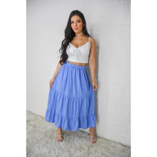 Viscose Três Marias Saia Feminina - Verão - 1
