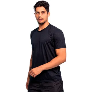 Promoção de Camiseta Lisa para Treino Masculina em Algodão - Ideal para Academia e Esportes - Azul Marinho Algodão