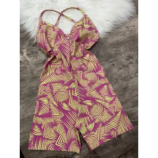 Alcinha Macaquinho Fitness - Costa Nua - ANIMAL PRINT LILÁS