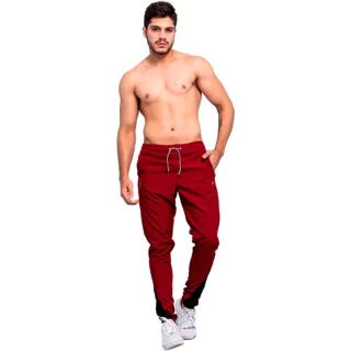 Refletiva Exercício Jogger Masculina Calça Dry Fit - Bordô