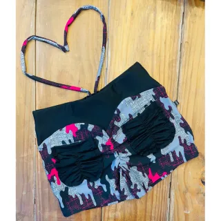 Bolsos Fitness Feminino Empina Bumbum Curto - Salmão