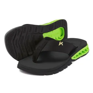 Promoção Casual Chinelo Confortável Sandália - Preto verde chinelo