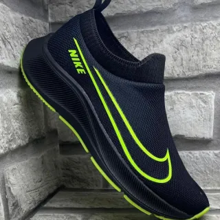 Calce fácil tênis meia masculino e feminino super leve - Nike verde novo