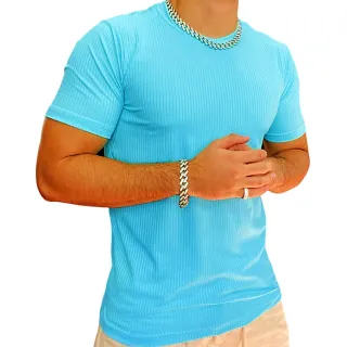 Lançamento Camiseta Masculina Manga Curta Canelada Básica - BRANCA LISA