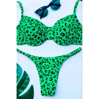 Meia Taça Biquíni (Fio Dental) - Zebra rosa neon