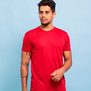 Camiseta Dry Fit Masculina Treino Cross Fit - Vermelho