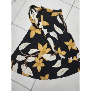 Amarração Estampa Floral Saia Longa Envelope Feminina Fenda - estampa 16