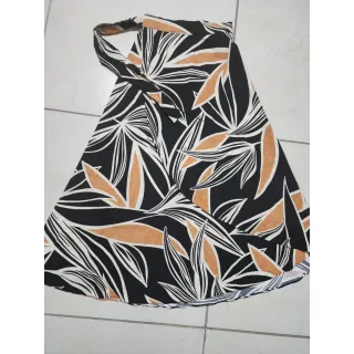 Amarração Estampa Floral Saia Longa Envelope Feminina Fenda - estampa 16