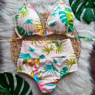 Plus Size GG Biquini Cortininha semi fio (46 ao 50) - Estampa 2