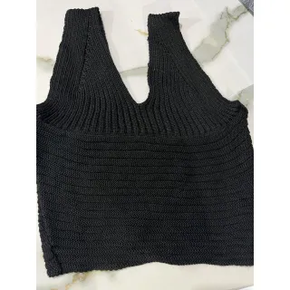 Regatinha Tricot Moda Blogueira Cropped Blusa de Trico - Verde