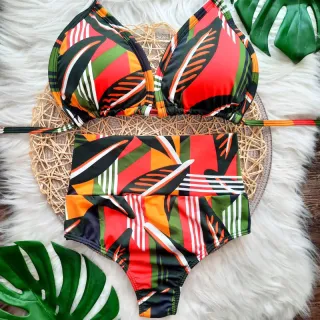 Plus Size GG Biquini Cortininha semi fio (46 ao 50) - Estampa 2