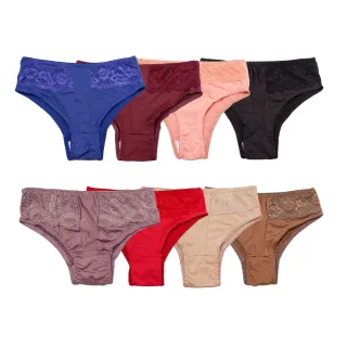 Calçolas de Microfibra com Detalhes em Renda - Kit com 5 unidades - G Veste 44