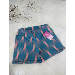 Cross curto shortinho - Compre online na Raryel - azul/riscos laranja
