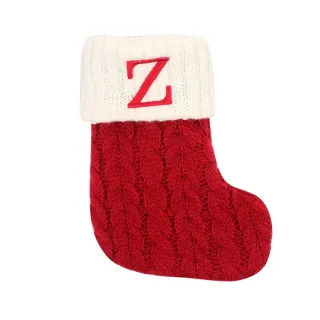 Pingentes de Natal Letras Vermelhas Floco de Neve Meias Árvore - C