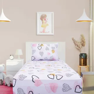 Lençol Infantil Solteiro em Malha com Elástico - Jogo de Cama Antialérgico - Algodão - Super Game