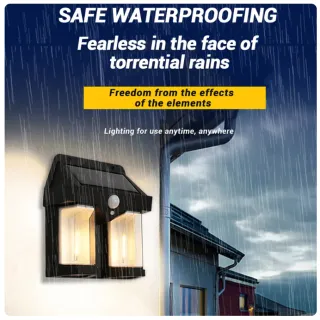 Decoração de Pátio: Lâmpada LED Solar Impermeável com Sensor de Presença - CL-228 (2pçs)