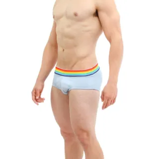 Microfibra respirável cueca slip arco iris - Lilás