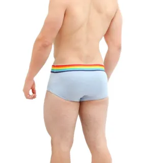 Microfibra respirável cueca slip arco iris - Lilás