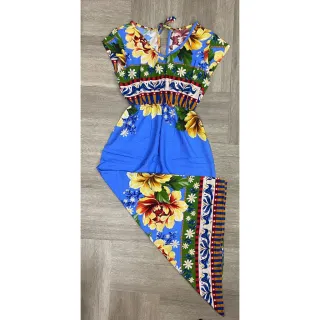 Moda Evangélica Vestido Estampado Manga Curta Viscose Fenda Lateral - estampa 15